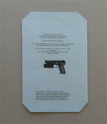 BSG Pistol MANUAL: FN - M5-7 - A2 (Season 2 "Five-Seven" pistol)